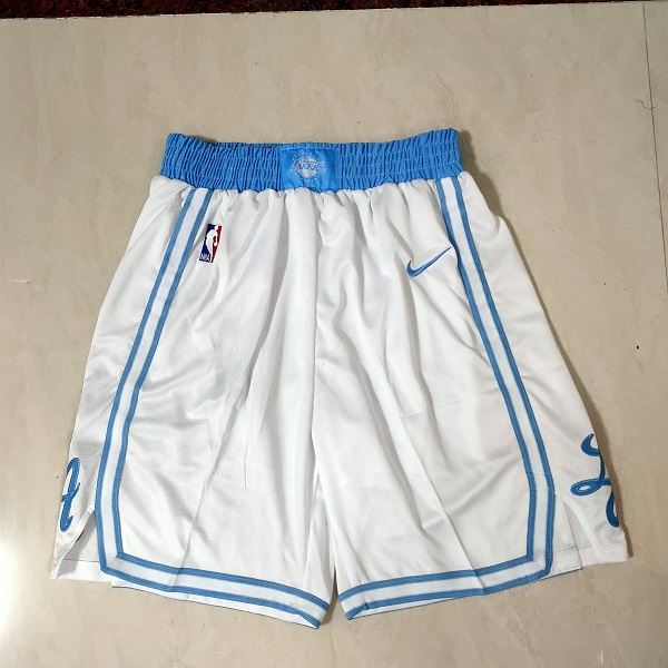 Men NBA Los Angeles Lakers White Shorts 0416->los angeles lakers->NBA Jersey